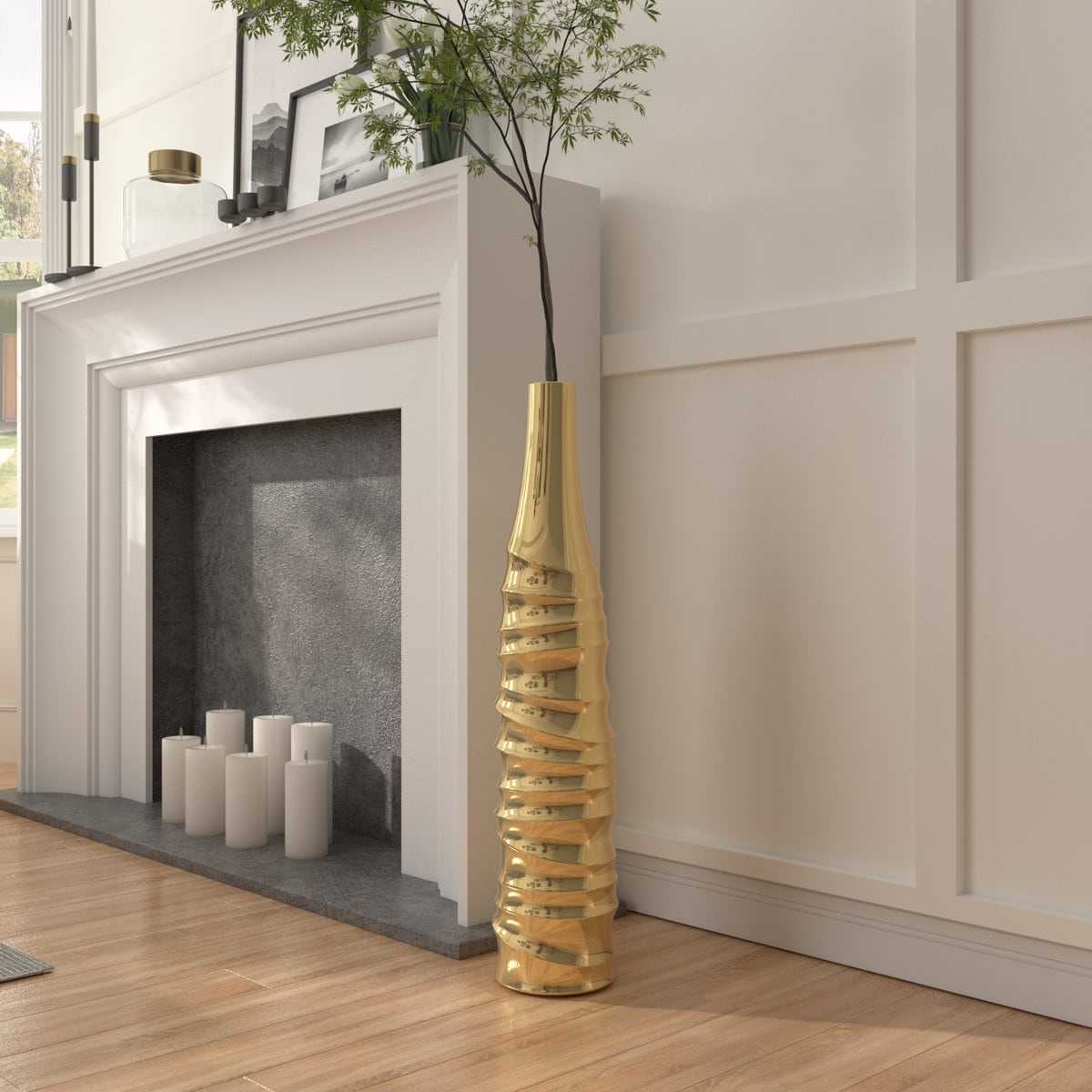 Modern Handmade Ceramic Tall Floor Vase
