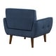 preview thumbnail 17 of 31, Milford Velvet Fabric Accent Chair