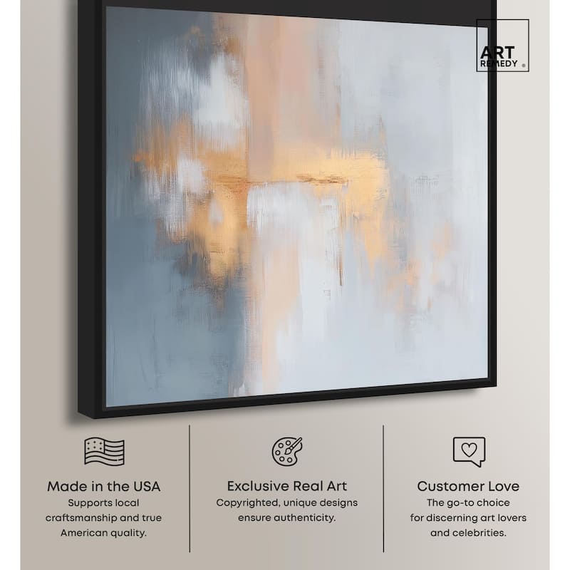 Coral Hues Canvas by Art Remedy