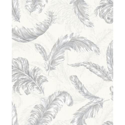 Shop Graham And Brown 32 945 56 Square Foot Gilded Feather White And Silver By Julien Macdonald Non Pasted Non Woven Wallpaper Overstock