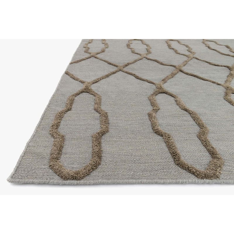 Alexander Home Lennon Moroccan Hand-Woven 100% Wool Slate Rug