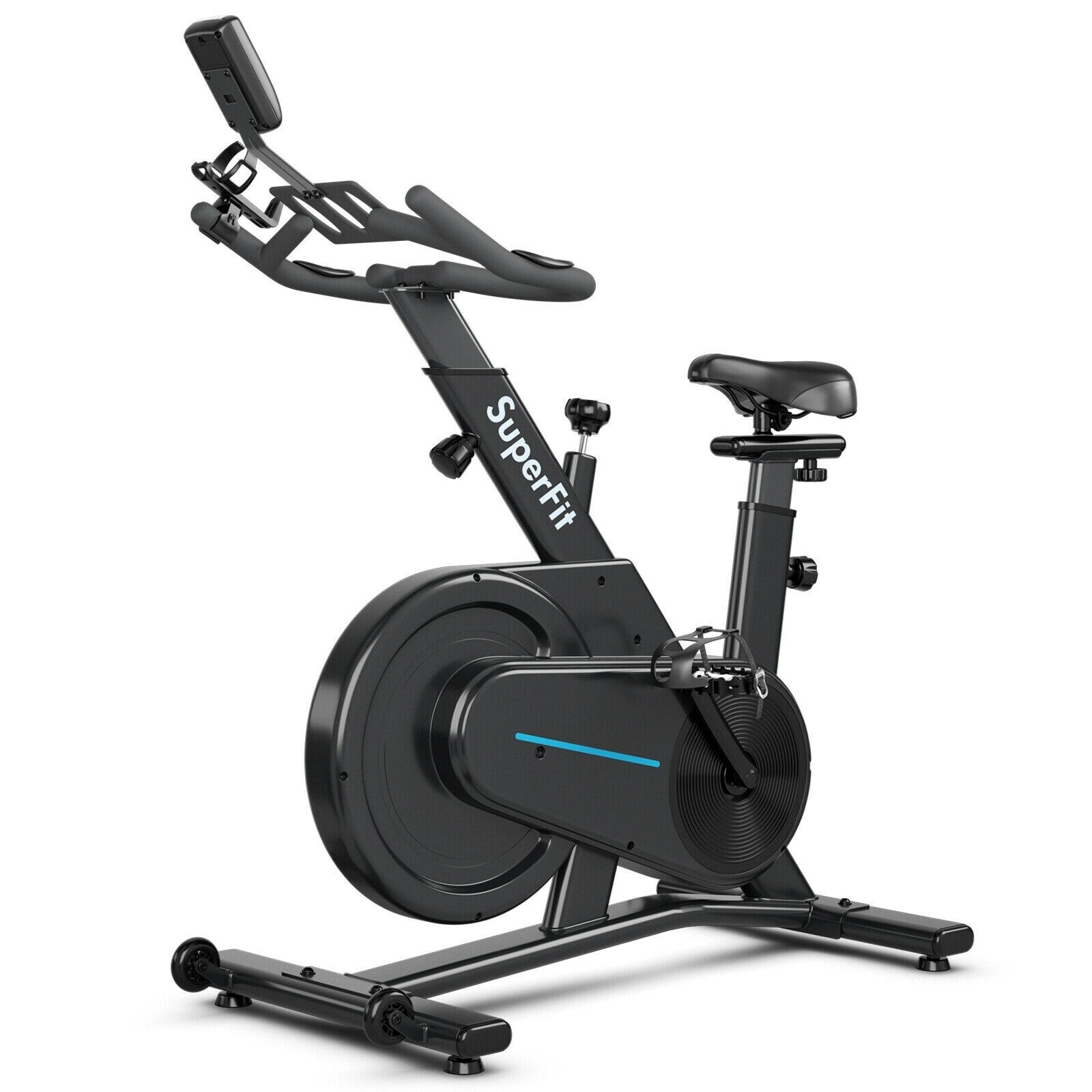 Folding Exercise Bike, Fitness Upright and Recumbent X-Bike with 10-Level Adjustable Resistance, and Backrest from Overstock.com... 