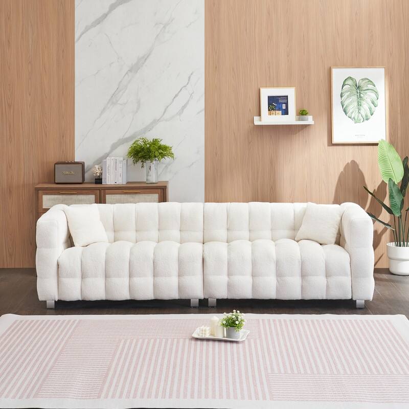 102'' Velvet Sofa Large Sofa（New）