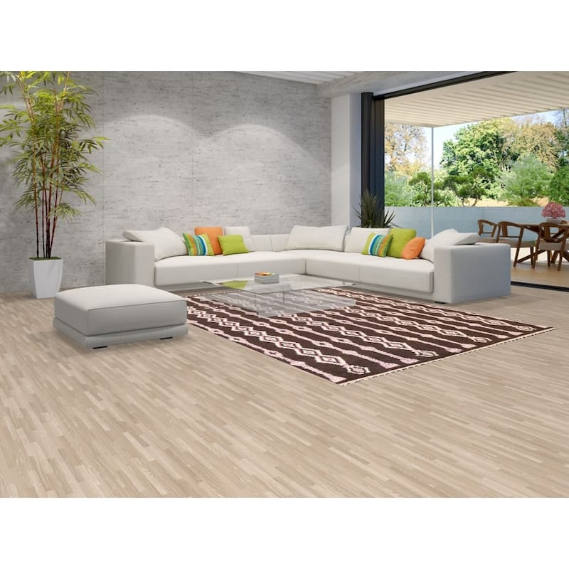 Geometric Oriental Moroccan Wool Area Rug Handmade Living Room Carpet - 7'10" x 10'9"