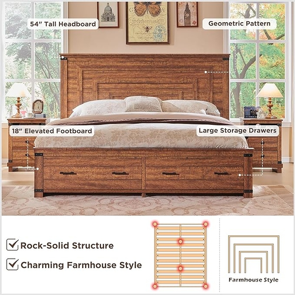 Tall double bed with storage discount