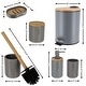 preview thumbnail 42 of 63, Bathroom Accessories with Natural Accents, Modern 6-piece Set