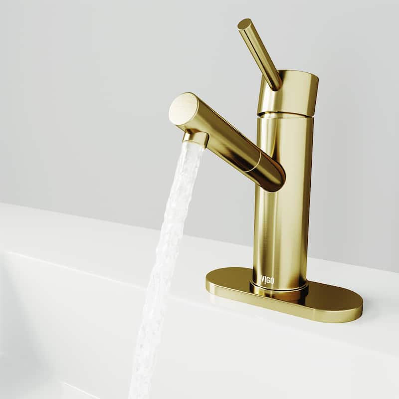 VIGO Noma 8" H Single Handle Single Hole Bathroom Faucet