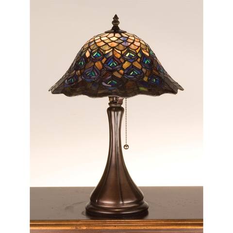 Meyda Tiffany Stained Glass / Tiffany Accent Table Lamp from the