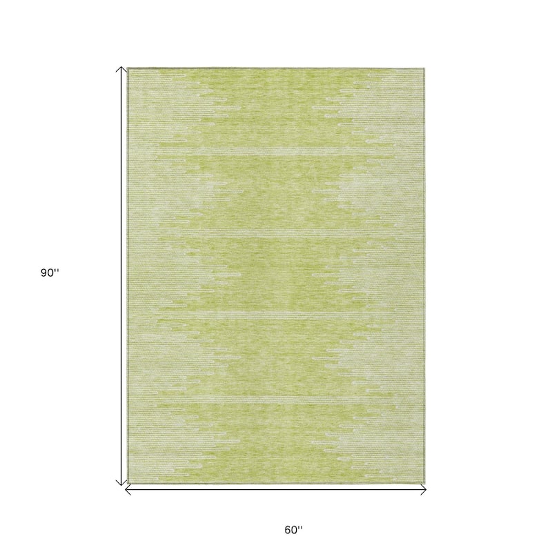 HomeRoots Abstract Transitional Rectangle Outdoor Rug