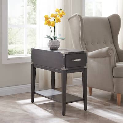 Leick Home Beckett Rustic Side Table with Drawer