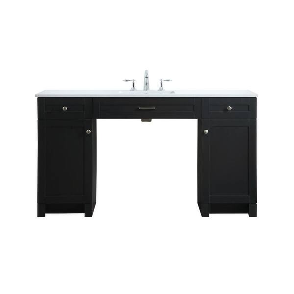 slide 2 of 11, Elegant Lighting VF14960 Cooper 60" Free Standing Single Basin Vanity Black