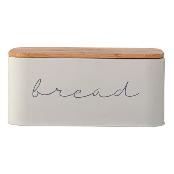 Metal "Bread" Bin with Bamboo Lid