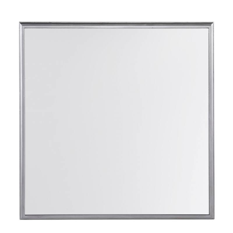 HomeRoots 29" Silver Mirrored Glass Square Coffee Table - 28.5 x 28.5 x 18.5