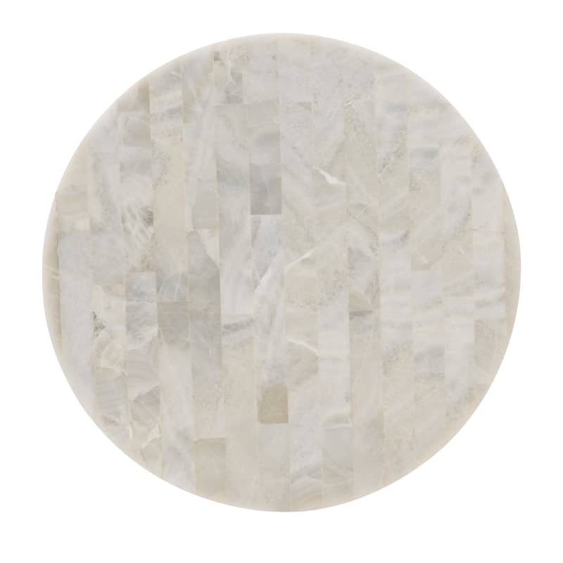 Hooker Furniture 5952-80116-02 Melange 30" Diameter Onyx and Steel End