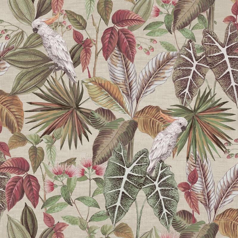 Arthouse Lorraine Neutral Tropical Wallpaper
