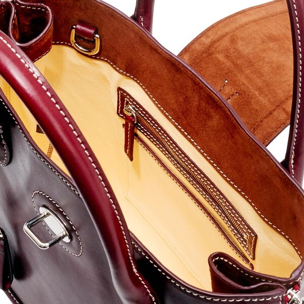 florentine toscana side zip satchel