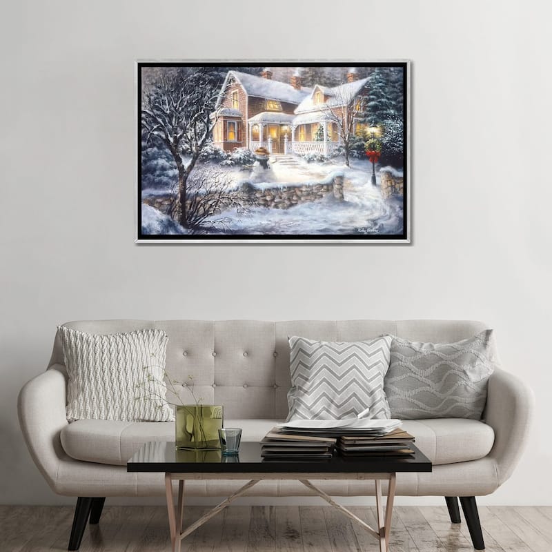 iCanvas "Winter's Welcome" by Nicky Boehme Framed