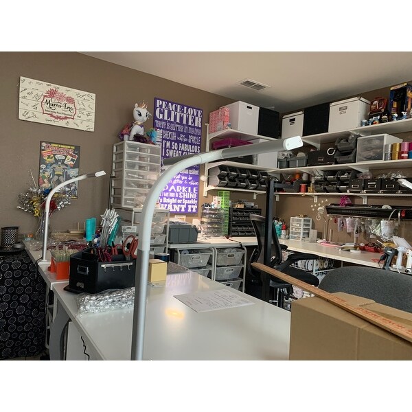 ottlite extra wide area led clamp lamp