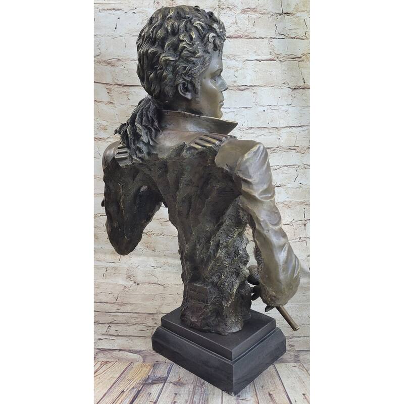 Michael Jackson Limited Edition Bronze Metal Sculpture King Of Pop By Aldo Vitaleh