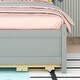 preview thumbnail 6 of 11, Full Size Loft Bed with Desk, Ladder, Shelves Multifunctional Wood Bed, White