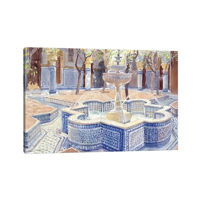 iCanvas "The Blue Fountain, 2000" by Lucy Willis Canvas Print