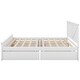 preview thumbnail 18 of 33, Wooden Storage Platform Bed with 4 Drawers & Support Legs