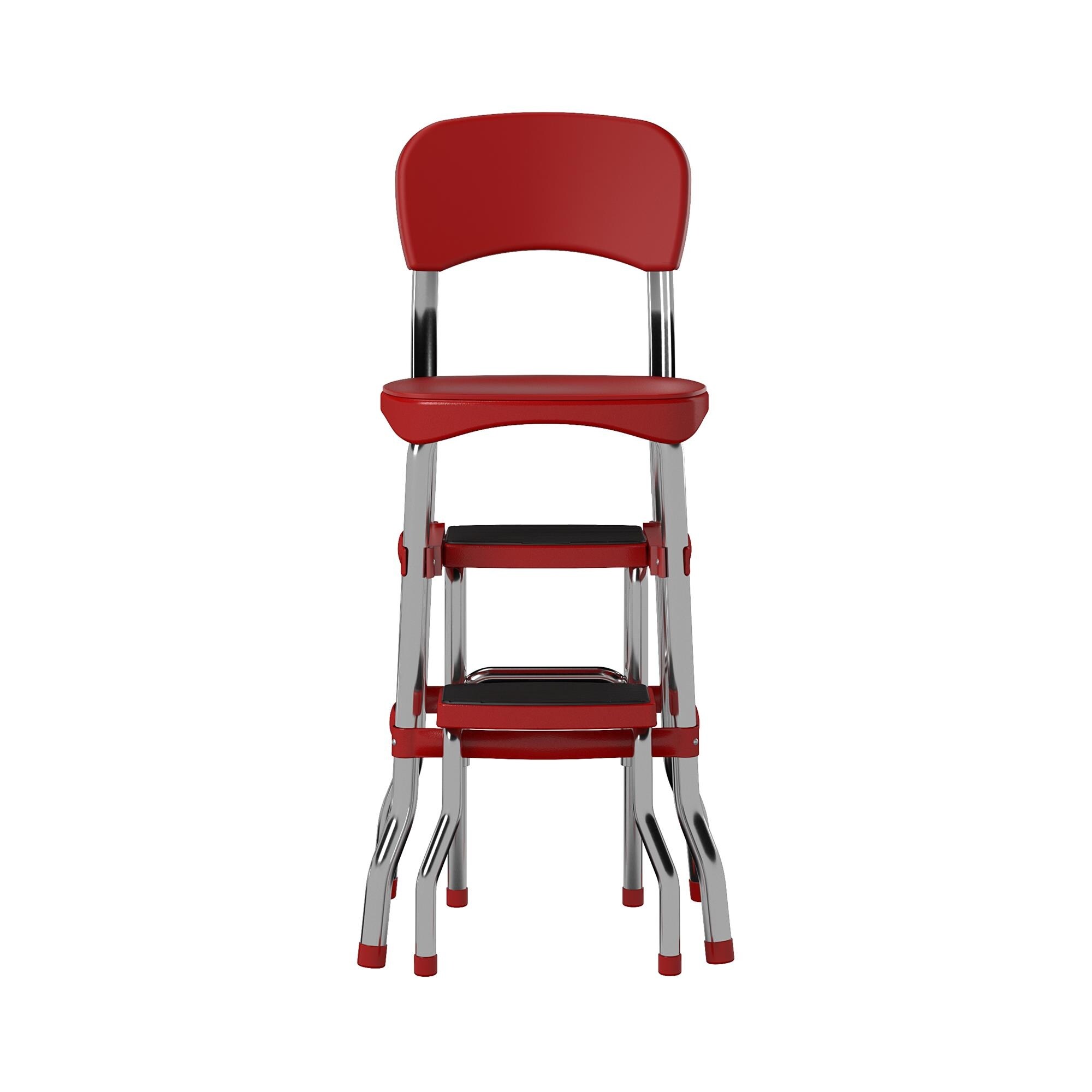 COSCO Stylaire Retro Chair plus 2 Step Step Stool w Pull Out