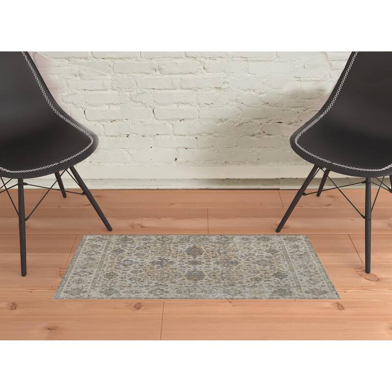 Tino Power Loomed Area Rug By HomeRoots - 2' x 3'