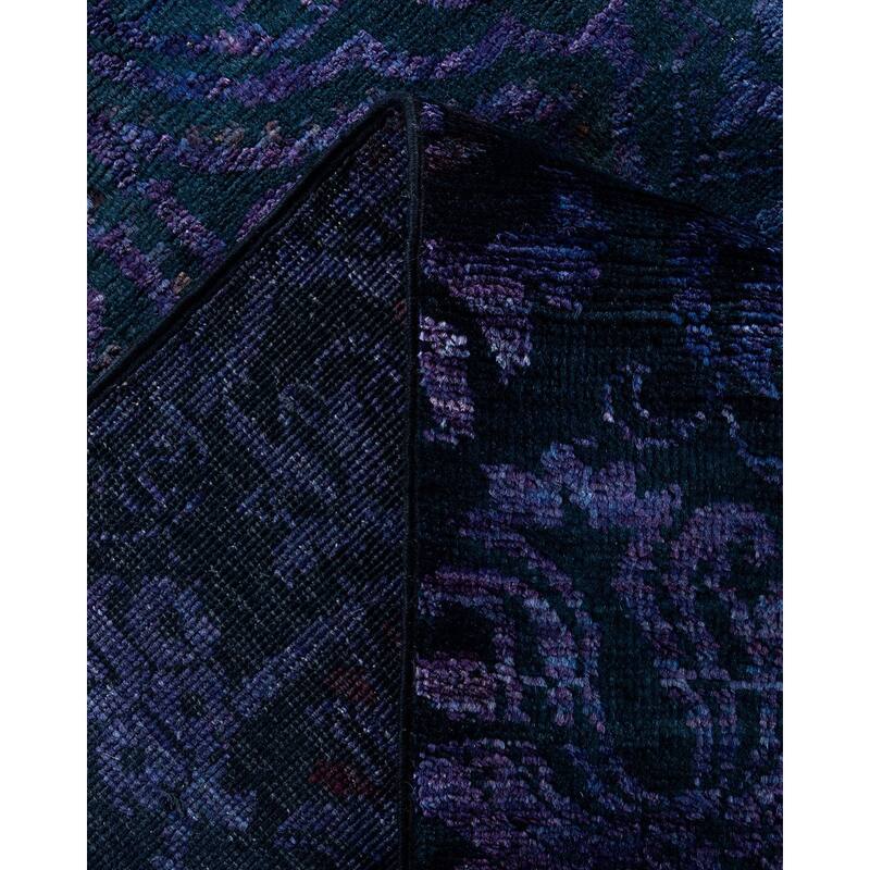 Contemporary Overdyed Wool Hand Knotted Area Rug - 6' 2" x 8' 10"