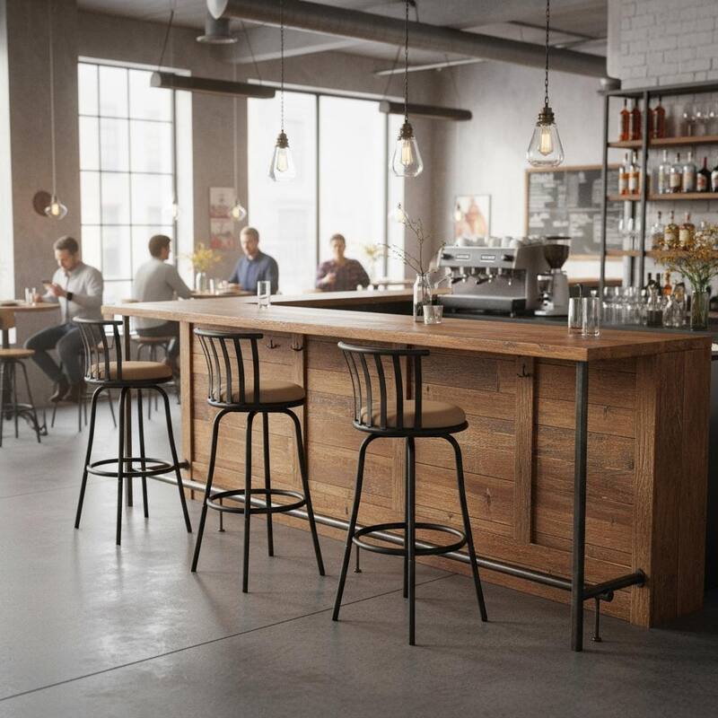 Homylin Swivel Bar Stools Set of 3 for Home Kitchen - N/A