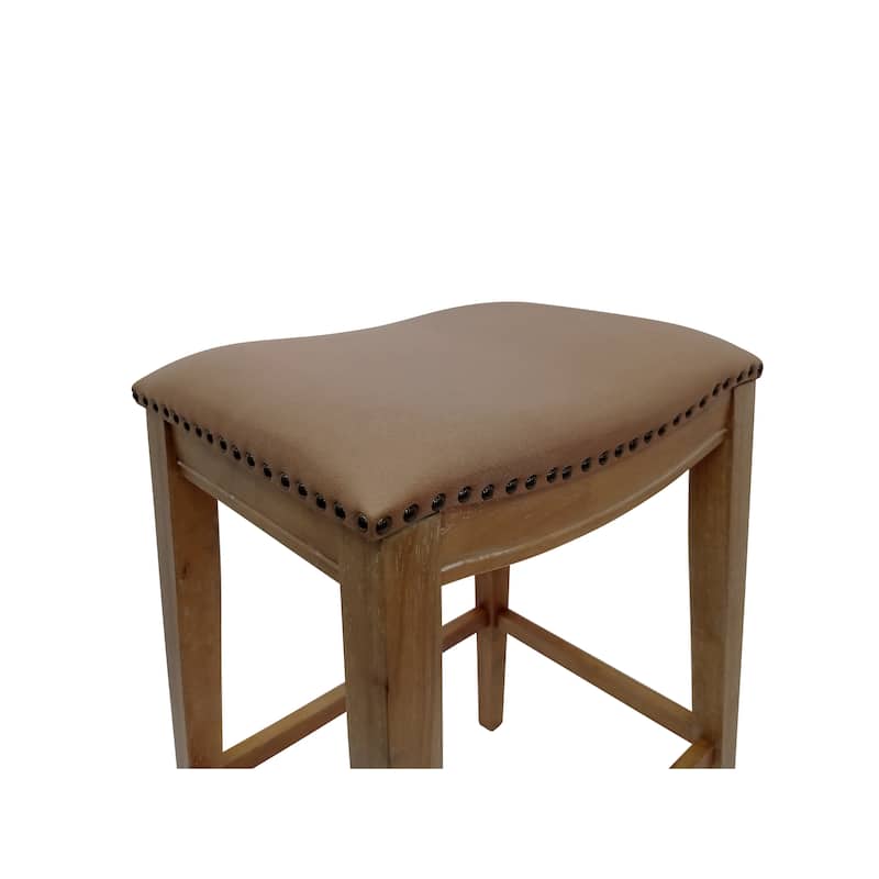 Carolina Living Sawyer 30" Saddle Barstool - Set of 2