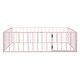 preview thumbnail 58 of 73, Metal Floor Bed Kids Open Frame with Fence and Door, Playhouse Bed for Kids Girls Boys