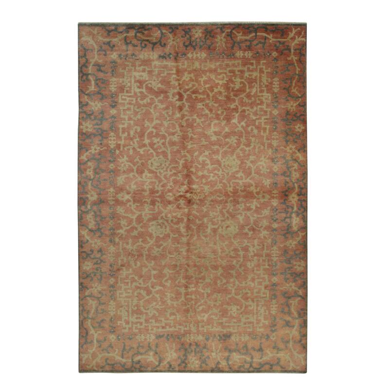 Red Transitional Ningxia Rug, Chinese design Area Rug