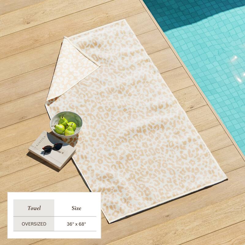 Linery & Co. 100% Cotton Oversized Summer Beach Towels