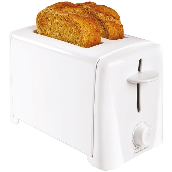 Proctor Silex 22611 Durable 2-Slice Toaster, White
