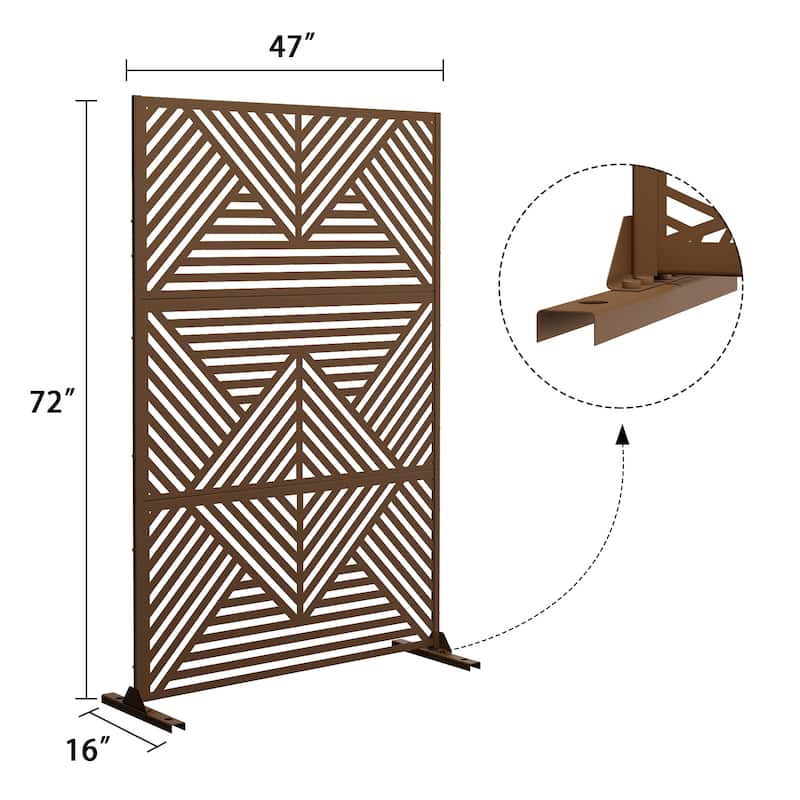 Zodiac Metal Privacy Screen Panel - 72*47