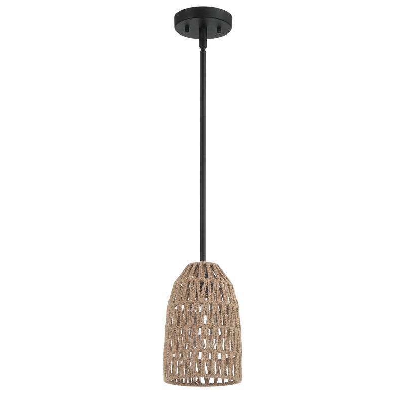 Acroma - 1 Light Rope Dimmable Single Dome Pendant