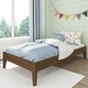 preview thumbnail 11 of 19, Max and Lily Fundamental Twin-Size Platform Bed Matte Walnut
