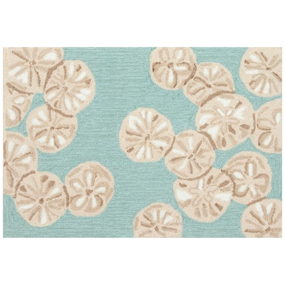 Liora Manne Capri Sea Biscuit Indoor/Outdoor Area Rug Seafoam 1'8" x 2'6"