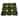 Contemporary Zellige Panels, 12x12x0.5, Hunter Green & white accents