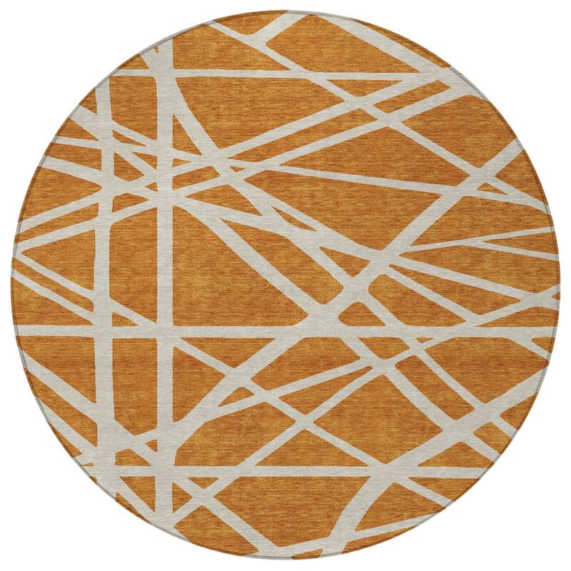 HomeRoots Geometric Transitional Rectangle Outdoor Rug