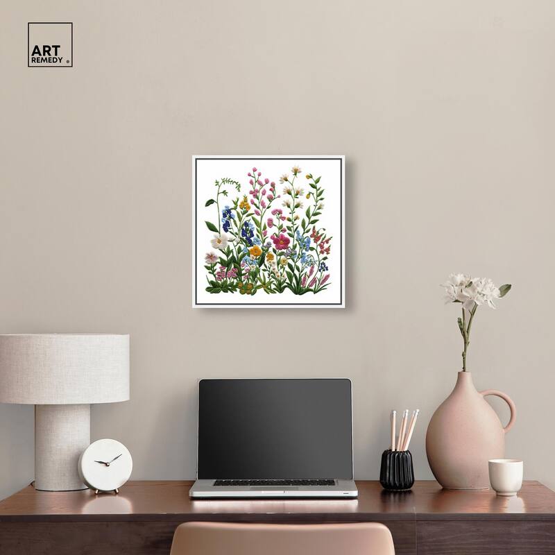 Wildflower Patch I Canvas by Art Remedy