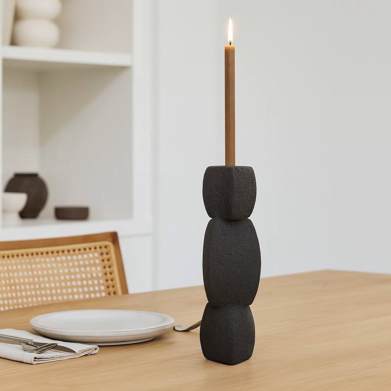 Modern Ceramic Stacked Objects Candle Holder for Home Decor