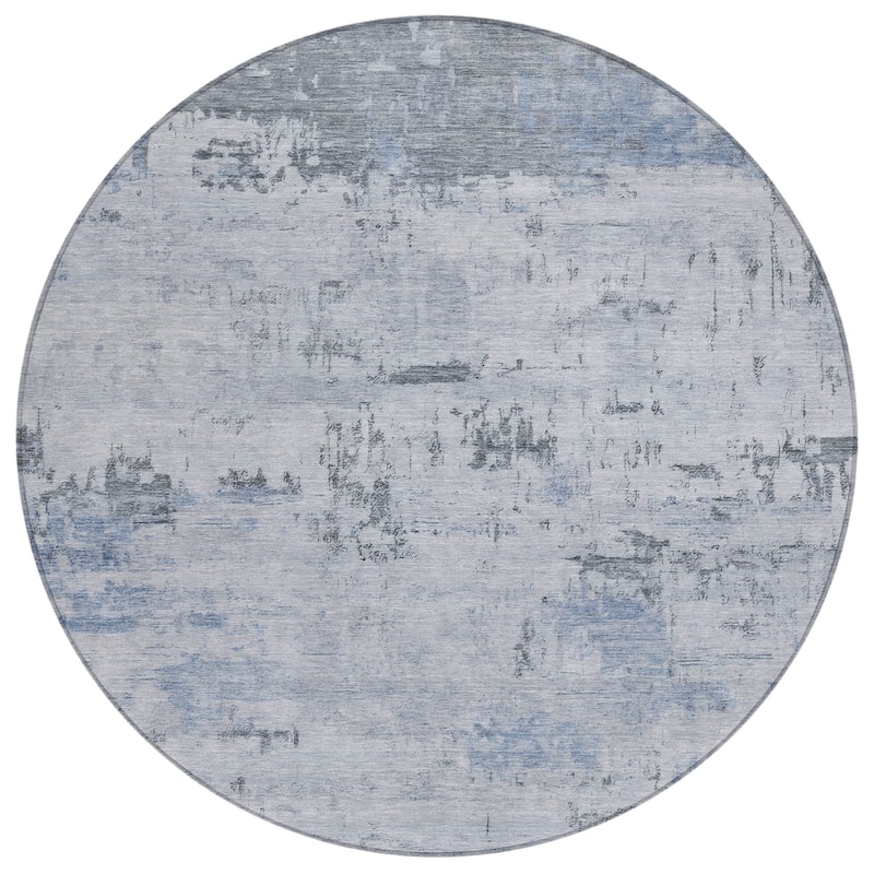 Machine Washable Indoor/Outdoor Abstract Allure Chantille Rug