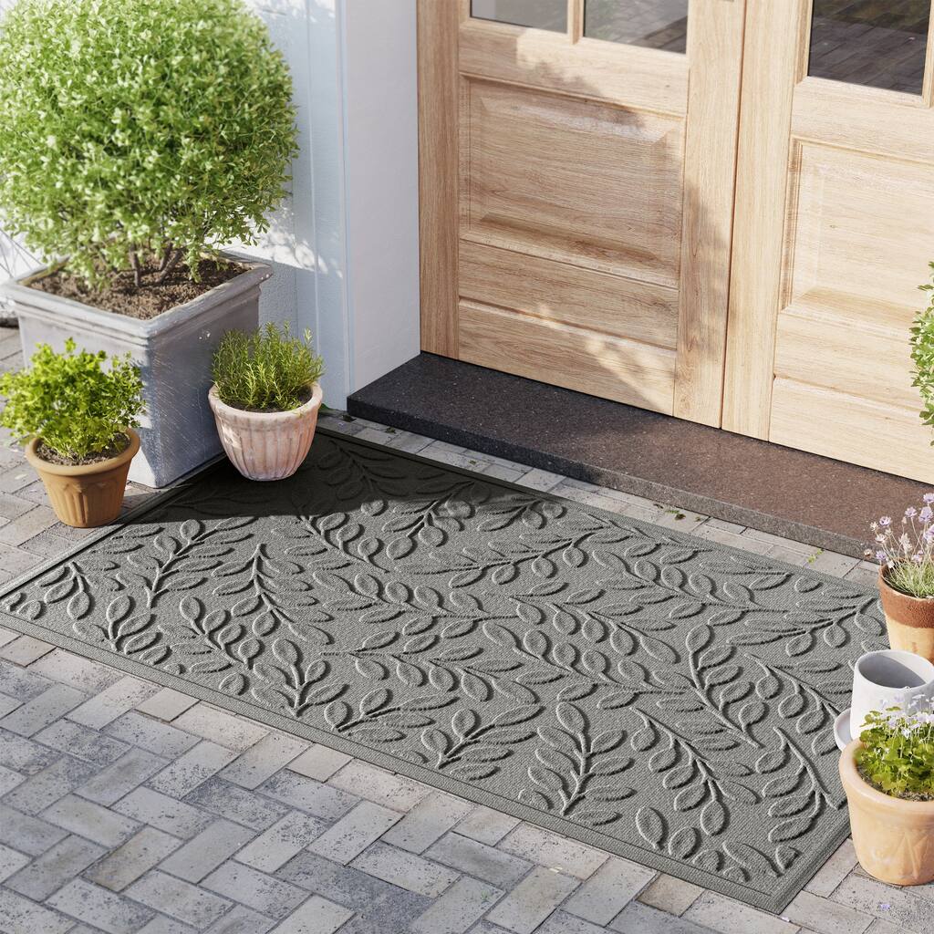 WaterHog Brittney Leaf 3'x5' Indoor/Outdoor Door Mat