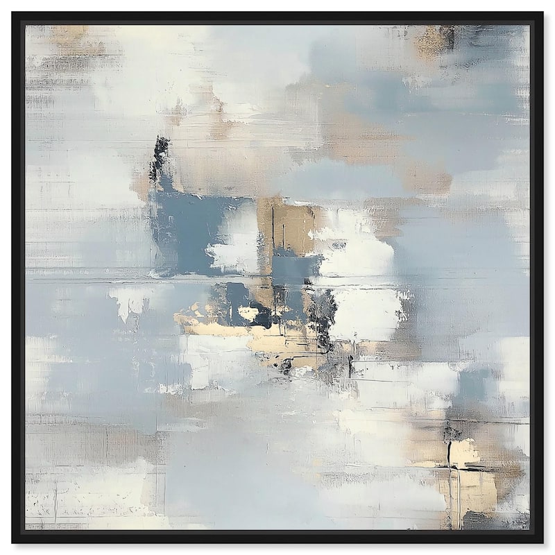 Morning Mist Over the Water Canvas by Art Remedy - Black - 30" x 30"