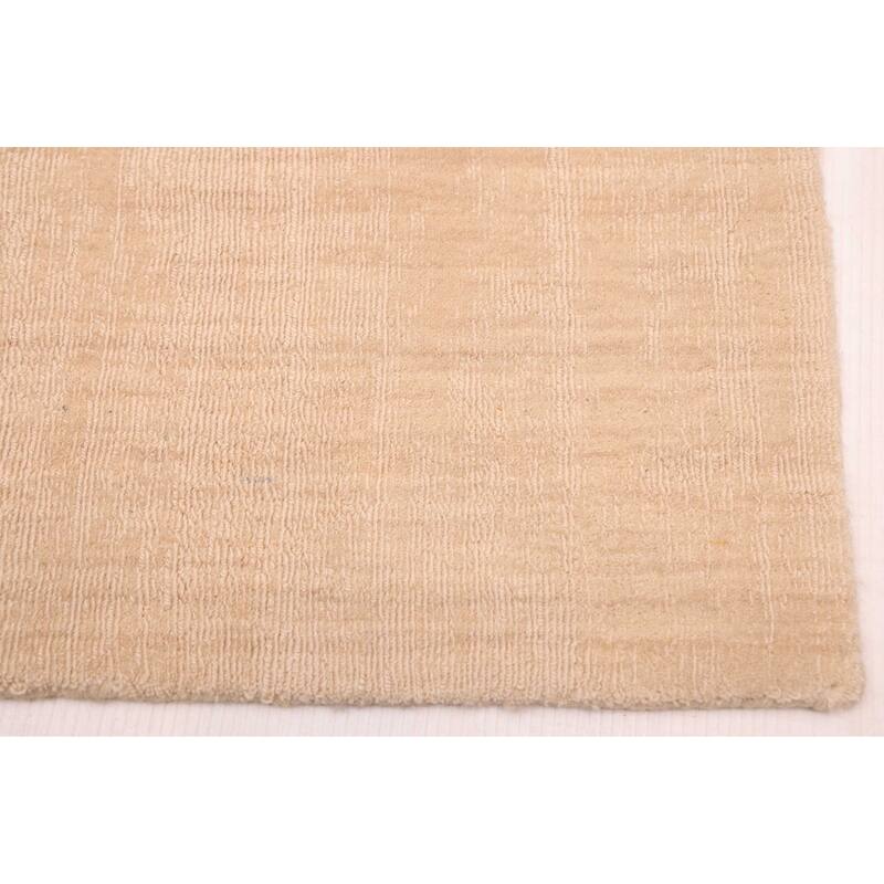 ECARPETGALLERY Hand Loomed Kashkuli Gabbeh Ivory Wool Rug - 7'10 x 9'10