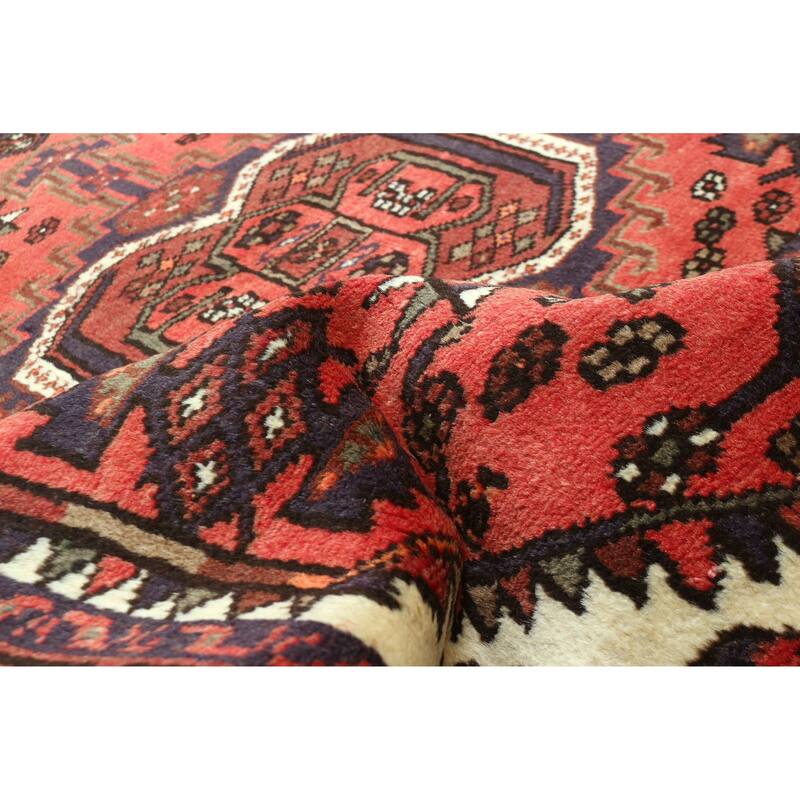 ECARPETGALLERY Hand-knotted Andelz Red Wool Rug - 3'3 x 4'9