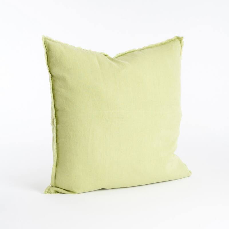 Fringed Design Down-Filled Throw Pillow