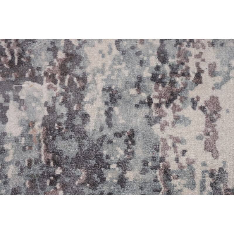 Abstract / Modern Area Rug Handmade Wool Carpet - 5'11"x 8'11"